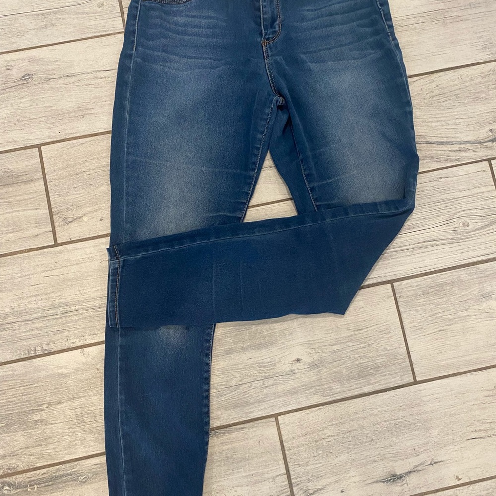 Blue spice skinny jeans